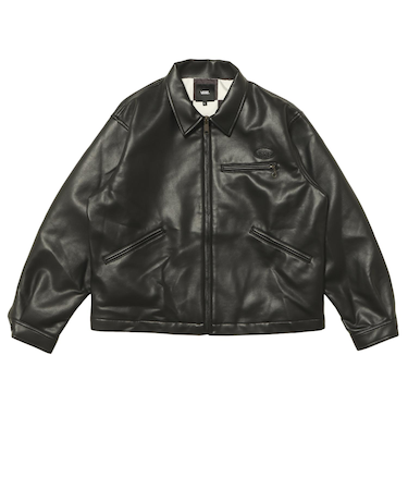 125K1084200　M Fake Leather Jacket　BLACK　702003-0001