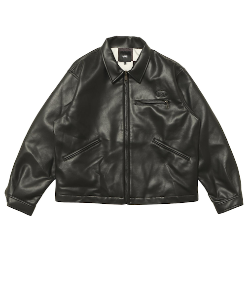 125K1084200　M Fake Leather Jacket　BLACK　702003-0001