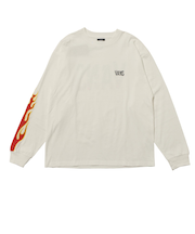 125K1024500 M Flames Punk Logo L TEE WHITE 701871-0001