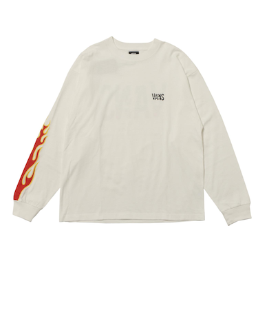 125K1024500　M Flames Punk Logo L TEE　WHITE　701871-0001