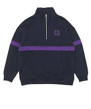 125K1050100 M Bi-Color Half Zip Sweat NAVY 701869-0001