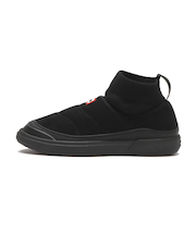 UFS7115REN　IN OUT FAUX SUEDE KNITTED BOOT　BLACK　703027-0001