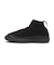 UFS7115REN　IN OUT FAUX SUEDE KNITTED BOOT　BLACK　703027-0001