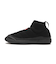 UFS7115REN　IN OUT FAUX SUEDE KNITTED BOOT　BLACK　703027-0001