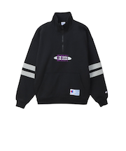 C3-C013　M HALF ZIP SWEATSHIRT　BLACK　701829-0001