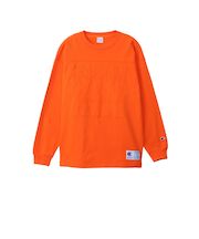 C3-C412　M FOOTBALL LS T-SHIRT　ORANGE　701841-0002