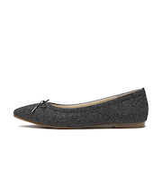 JE-1110　POINTED PUFF BALLET　G.BLACK　703835-0001