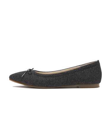 JE-1110　POINTED PUFF BALLET　G.BLACK　703835-0001