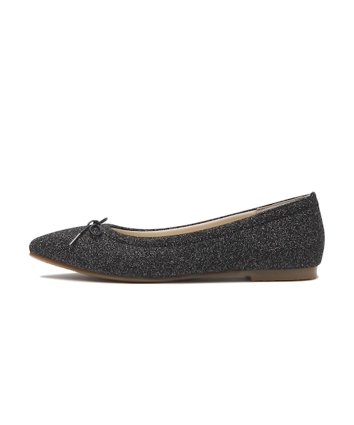 JE-1110　POINTED PUFF BALLET　G.BLACK　703835-0001