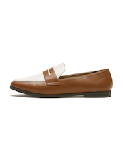 W5067　COIN LOAFER WR　BROWN/IVORY　697812-0003