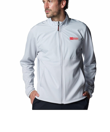 6007734　M ARMOUR FLEECE MAX JACKET　014HGY　701408-0002