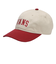 125K7160300　College Logo Low Cap　BEIGE/RED　702000-0001