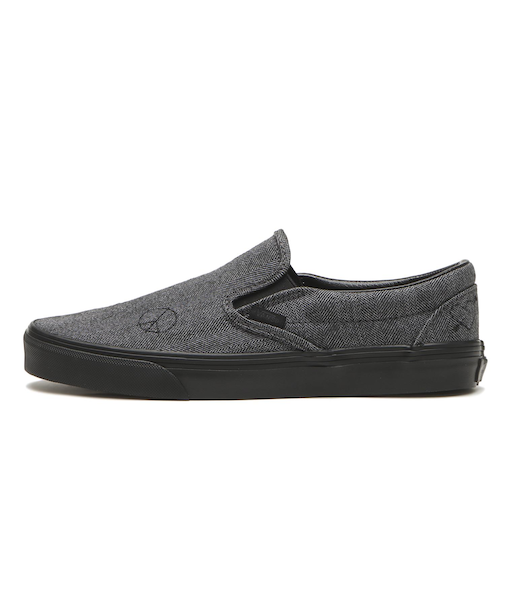 VN000BVZ239　CLASSIC SLIP-ON　WOOL GRAY/BLK　699468-0001