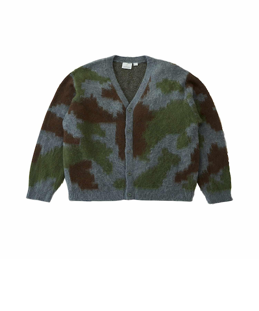 G5FU-J025　MOHAIR CARDIGAN　JUNGLE CAMO　702628-0001