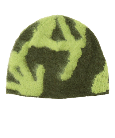 G5FA-151　M MOHAIR BURLY RUNNING BEANIE　CHARTREUSE　701940-0003