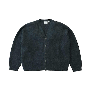 G5FU-J025 MOHAIR CARDIGAN CHARCOAL 702628-0002