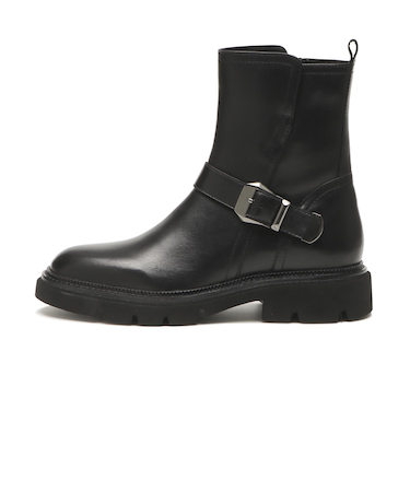 JE40033　SIDEBELT BOOTS 4　BLACK　697716-0001