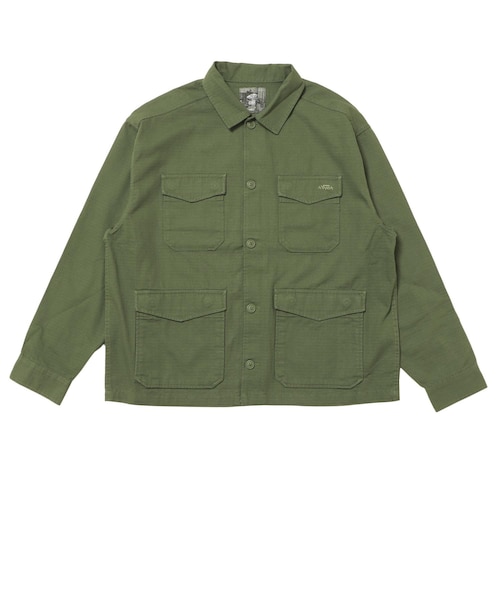 VN000R38EN6 Skate Atiba Military Overshirt Pine Forest 698952-0001