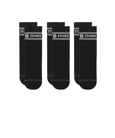 A356A25VIT#BLK　VITAL QUARTER 3 PACK　BLACK　702440-0001