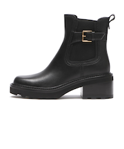 W34321　W SHIBLEY WP LUG BUCKLE BOOTIE　BLACK LTR　703412-0001