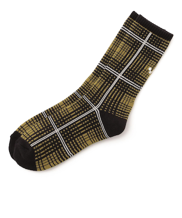 VN000PP1EMJ　Skate Plaid Crew　Burnt Gold　698961-0001