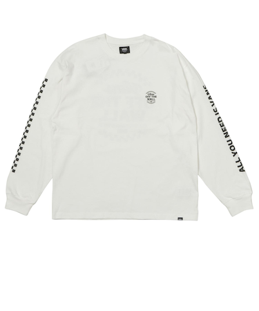 126R1021200　M All you need is Vans L TEE　WHITE　705888-0001