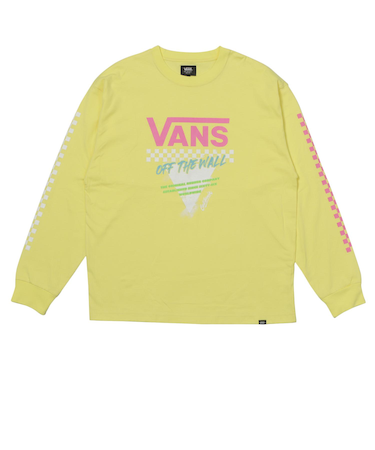 126R1022300　M Neon Checker Racing L TEE　YELLOW　705967-0003