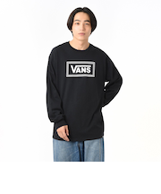 124K1023600　M CHECKER BOX LS TEE　BLK/WHT　685989-0002