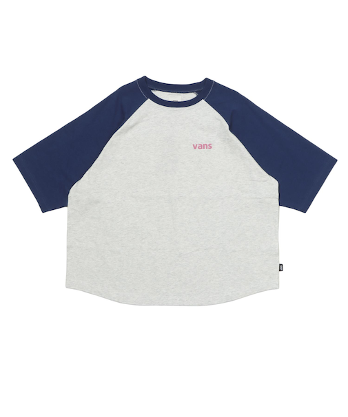 126R3020601　W raglan sleeves cropped TEE　BLUE　705872-0002