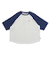 126R3020601　W raglan sleeves cropped TEE　BLUE　705872-0002