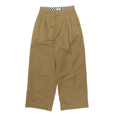 126R3141001　W work pants　BEIGE　705874-0002