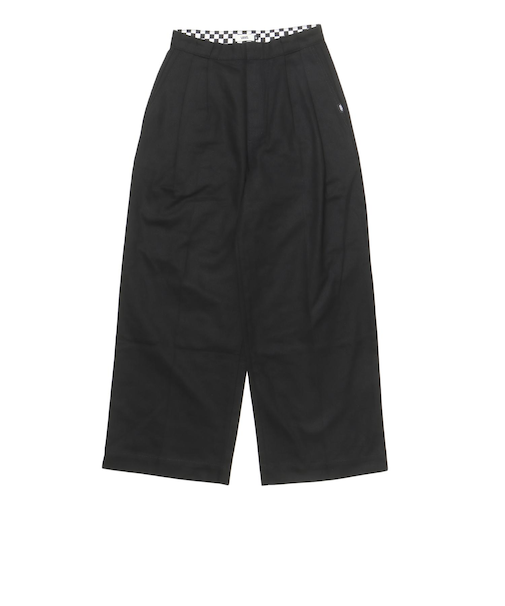 126R3141001　W work pants　BLACK　705874-0001