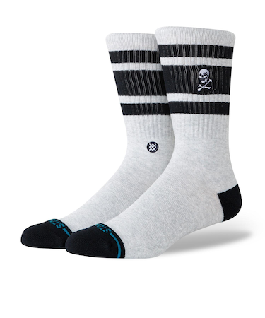 A556A26BOY#HGR　BOYD SKULL CREW　HEATHER GREY　709327-0001