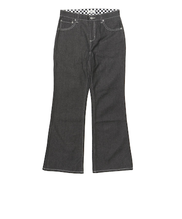 126R3140901　flared denim pants　BLACK　705979-0002