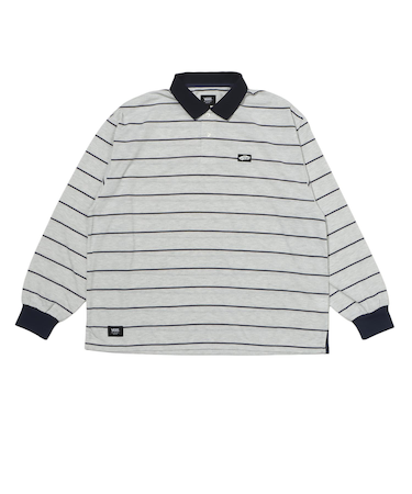 126R1070101　CAVE JERSEY LS Polo Shirts　H/GRAY　709263-0002