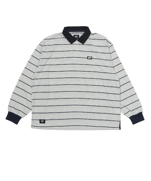 126R1070101　CAVE JERSEY LS Polo Shirts　H/GRAY　709263-0002