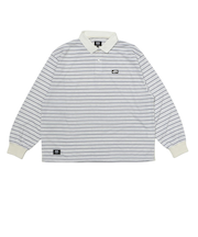 126R1070101　CAVE JERSEY LS Polo Shirts　WHITE　709263-0001