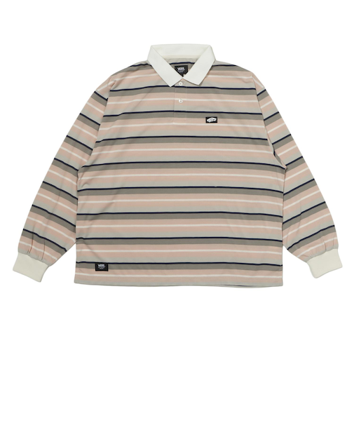 126R1070101　CAVE JERSEY LS Polo Shirts　PINK　709263-0003