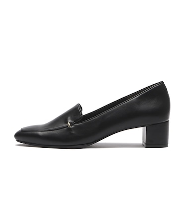 JE16604A　ONEPOINT HEEL LOAFER 4　BLACK　711921-0001