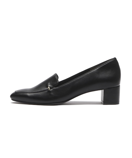 JE16604A　ONEPOINT HEEL LOAFER 4　BLACK　711921-0001