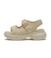 W2065　CL VL 2BUCKLE SANDAL 6　BEIGE　705061-0002