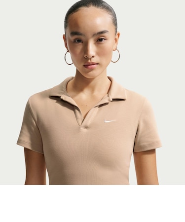 DV7885　W ESS SS POLO CRP　286LINEN/SAIL　663910-0008