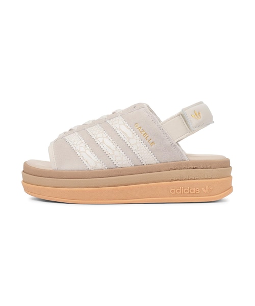 adidasガゼル ボールド サンダル W ALUM/ALUM/GOLD IH6632 GAZELLE BOLD SANDAL W ALUM/ALUM/GOLD 704674-0001