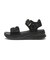 W2073　CL CHIFFON SANDAL　ALL BLACK　704942-0001