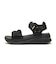 W2073　CL CHIFFON SANDAL　ALL BLACK　704942-0001