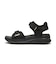 W2072　CL 2BELT SANDAL　ALL BLACK　704941-0002