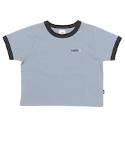 126R3011601　W flower logo ringer TEE　SAX　705879-0002