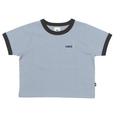 126R3011601　W flower logo ringer TEE　SAX　705879-0002