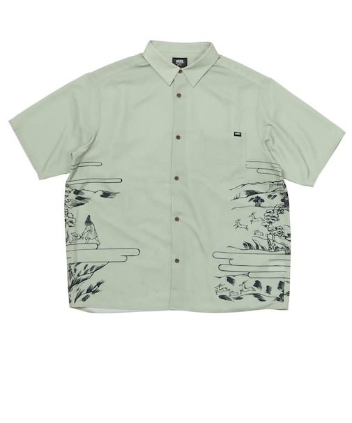 126R1062800 M Samurai SK8er Aloha Shirts SAGE 707287-0002