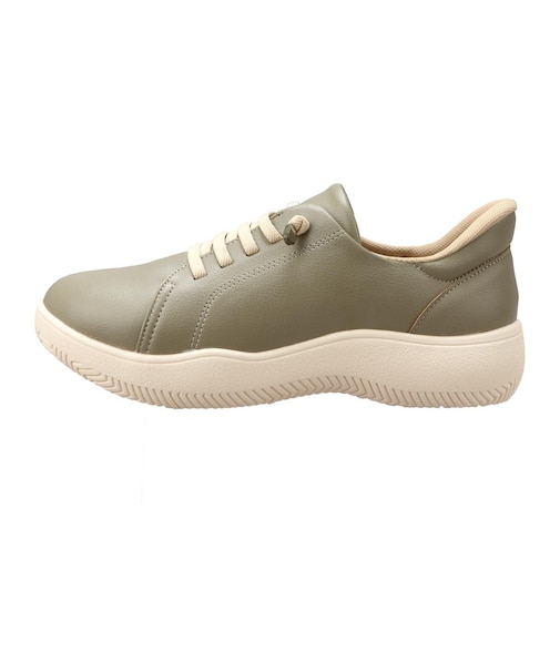 7552　HANDSFREE STRETCHLACE-UPSHOES　KHAKI　712020-0001